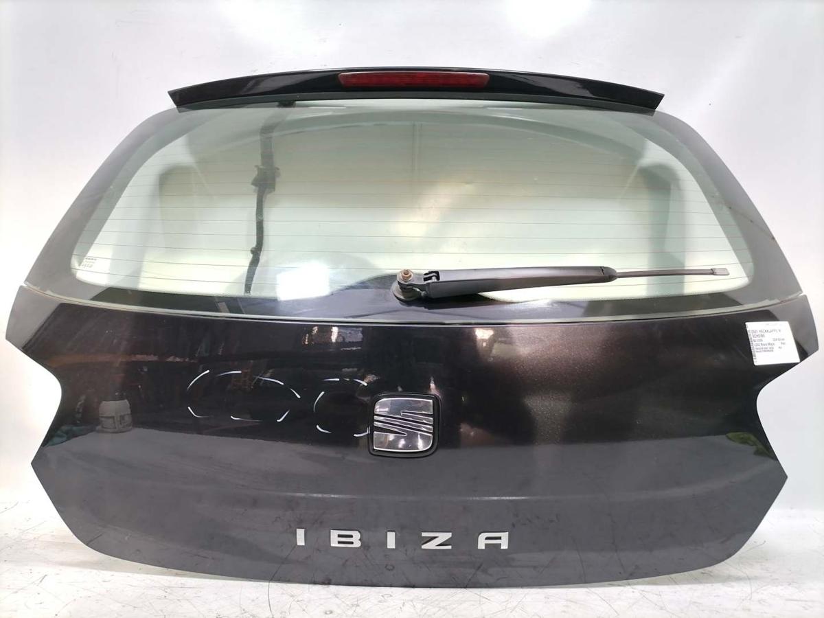 Seat Ibiza 6J original Heckklappe mit Scheibe LC9Z Black Magic Perl Rohbau BJ09